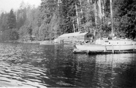 2011.21.30 Nell Shipman Boat Docked on Priest Lake 1930s