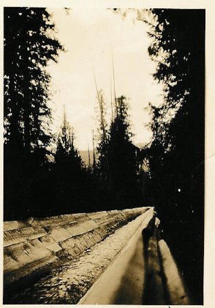 Big creek flume 1930s