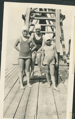 Swimmers at Paul Jones Beach