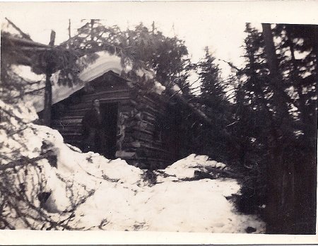 cabin in the snow