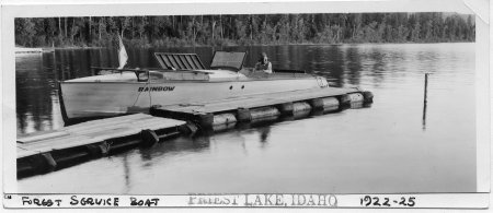 USFS Rainbow boat at dock