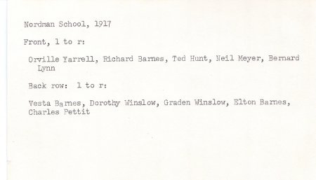 17.9.1 Nordman School 1917 List of Students