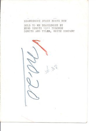 6.23 Beardsmore Stage back of  photograph