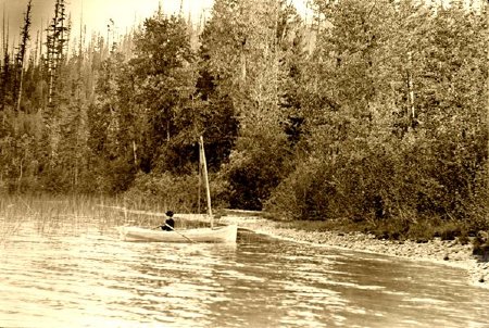 Woman in row boat- from U of I