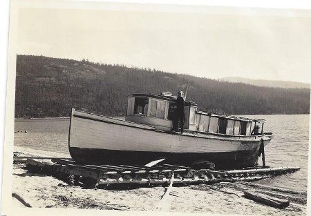 Betty James on the old Tyee